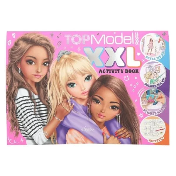 Top Model Topmodel XXL Aktivite Kitabı 42x30 Cm Boyama Defter, Sticker, Bulmaca Kız Çocuk - 1 Adet - Renkli - Görsel 2