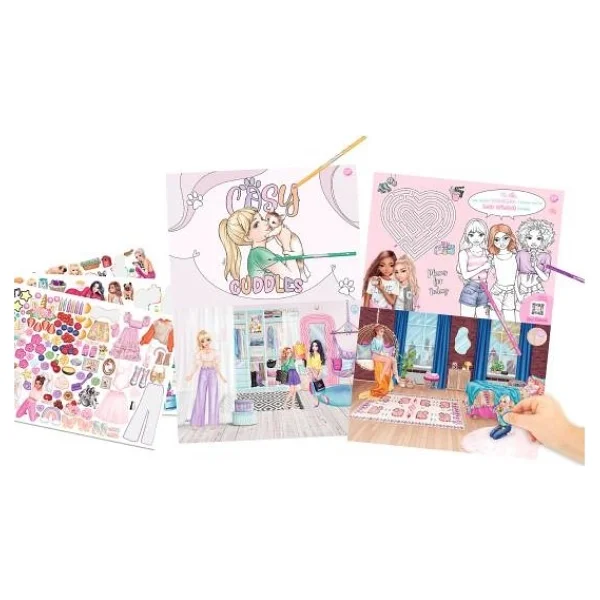 Top Model Topmodel XXL Aktivite Kitabı 42x30 Cm Boyama Defter, Sticker, Bulmaca Kız Çocuk - 1 Adet - Renkli - Görsel 5