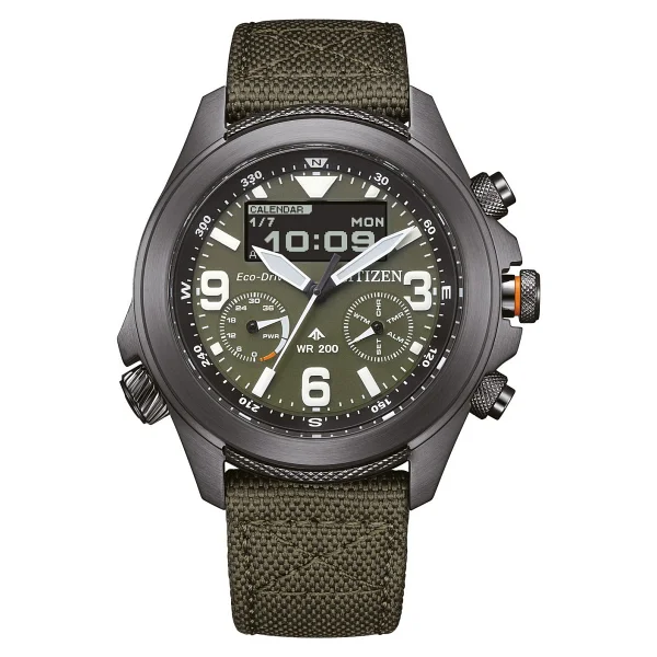 Citizen Promaster Land Jv1005-02w Kumaş Kordon Erkek Kol Saati - Görsel 3