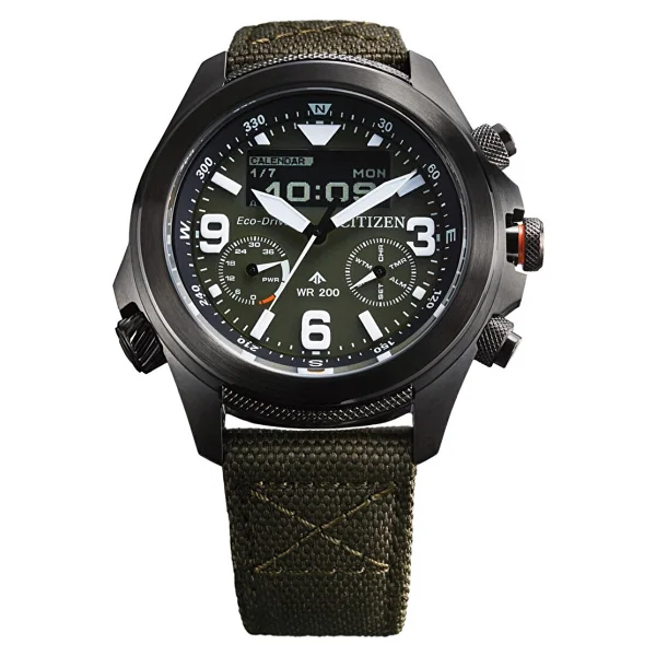 Citizen Promaster Land Jv1005-02w Kumaş Kordon Erkek Kol Saati - Görsel 5
