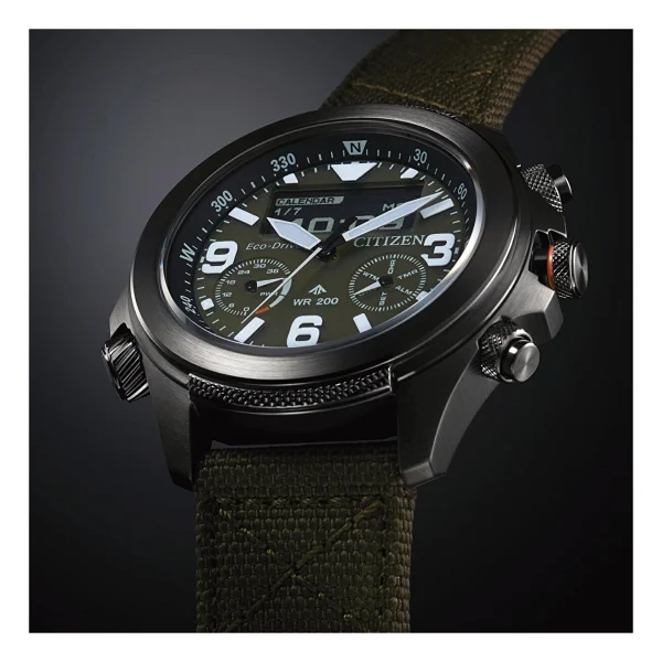 Citizen Promaster Land Jv1005-02w Kumaş Kordon Erkek Kol Saati - Görsel 7