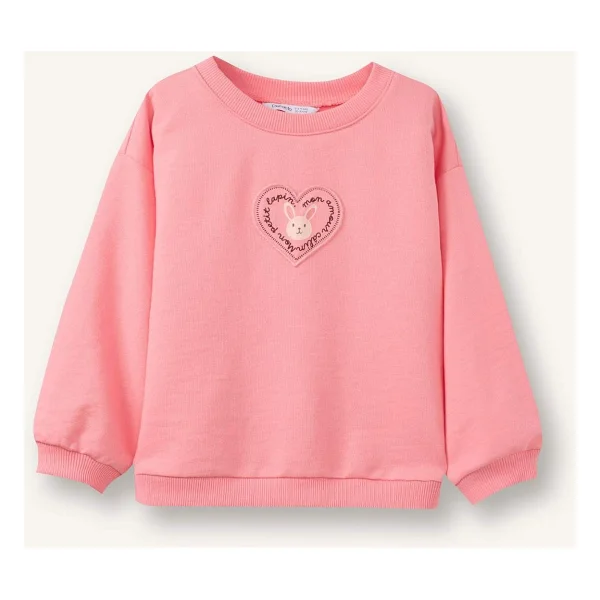 Defacto Oversize Baskılı Sweatshirt Kız Bebek G7501a526sp - Pembe-Pn657 - 18 - 24 Ay - Görsel 5