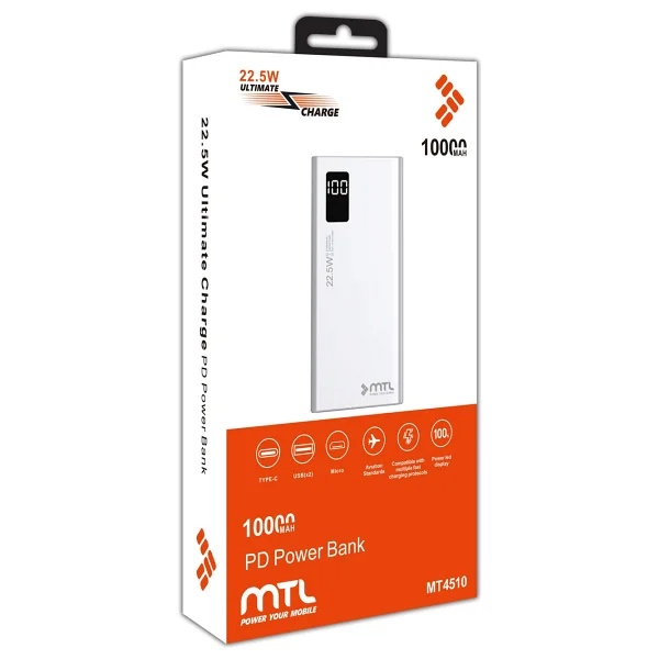 Mtl Mt4510 10000 mAh Hızlı Şarj Powerbank - Görsel 2