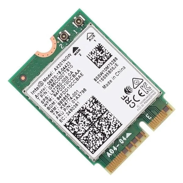 Intel Ax201ngw M.2 Wi-Fi 6 Kartı + Bluetooth 5.1 2400 Mbps Dual Band - Görsel 2