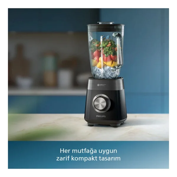 Philips 5000 Serisi Blender 1200w, Problend Plus Teknolojisi, 2 Lt Kapasiteli Cam Hazne, 3 Hız Ve Darbe Özelliği - Siyah - Görsel 5