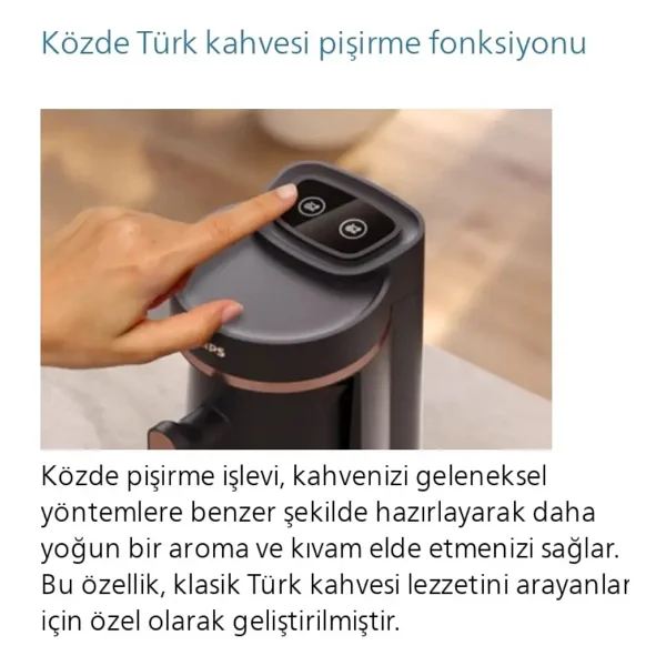 Philips Series 5000 Bakır Türk Kahve Makinesi + 1 Pk. Türk Kahvesi Hediye - Görsel 4