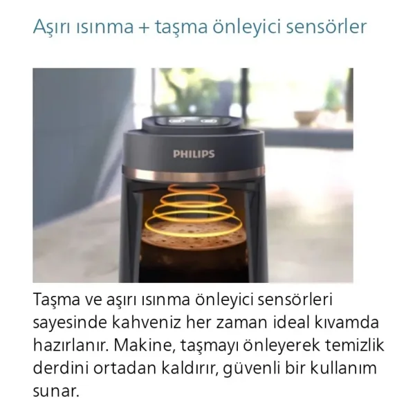 Philips Series 5000 Bakır Türk Kahve Makinesi + 1 Pk. Türk Kahvesi Hediye - Görsel 5
