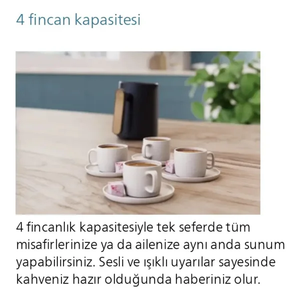 Philips Series 5000 Bakır Türk Kahve Makinesi + 1 Pk. Türk Kahvesi Hediye - Görsel 6