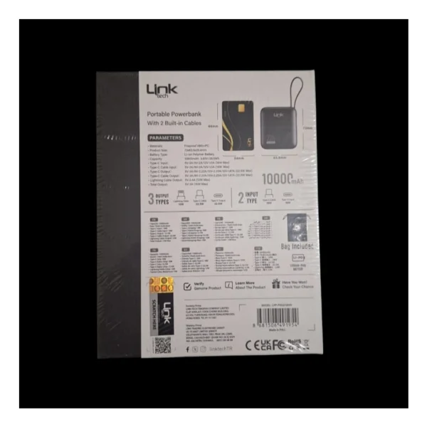 Linktech Pd22 10000 mAh Hızlı Şarj Powerbank - Görsel 10