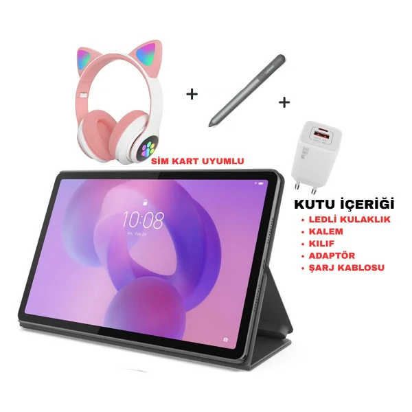 Lenovo 5g SIM Kart Uyumlu Idea Tab 2.4ghz 8gb 128gb 11inch 2.5k Lte -Android Tablet - Görsel 6
