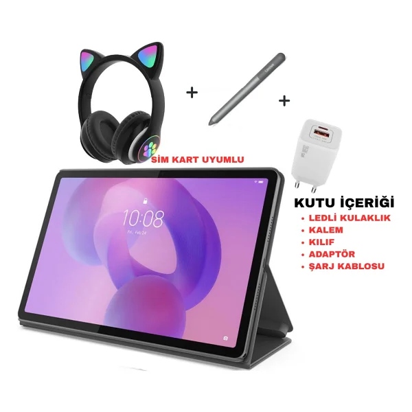 Lenovo 5g SIM Kart Uyumlu Idea Tab 2.4ghz 8gb 128gb 11inch 2.5k Lte -Android Tablet - Görsel 7