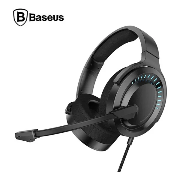 Baseus Gamo D05 Pembe USB Kablolu Kulak Üstü Oyuncu Kulaklığı - Görsel 2