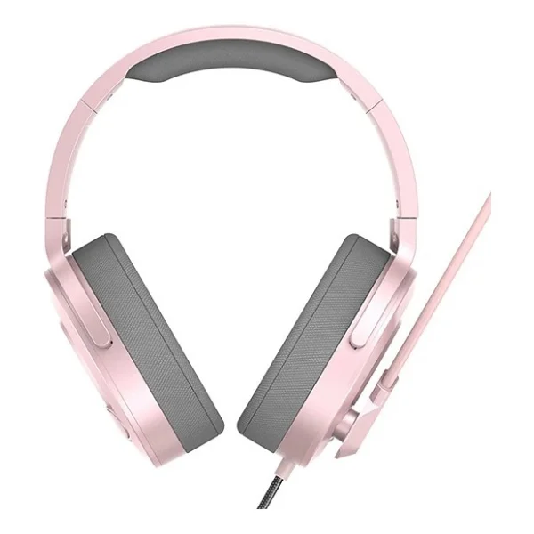Baseus Gamo D05 Pembe USB Kablolu Kulak Üstü Oyuncu Kulaklığı - Görsel 5