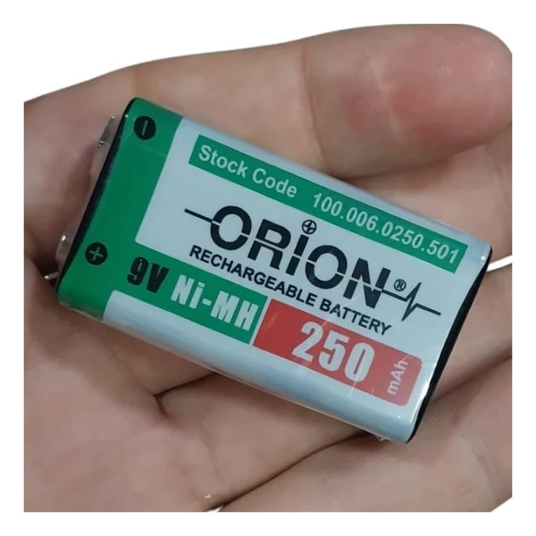 Orion 9v 250mah Ni-Mh Şarj Edilebilir Pil - Görsel 2