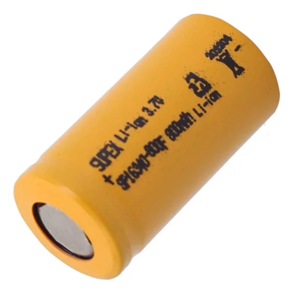 Supex 16340 3.7V 800MAH Li-Ion Şarjlı Pil (Başsız) - Görsel 3