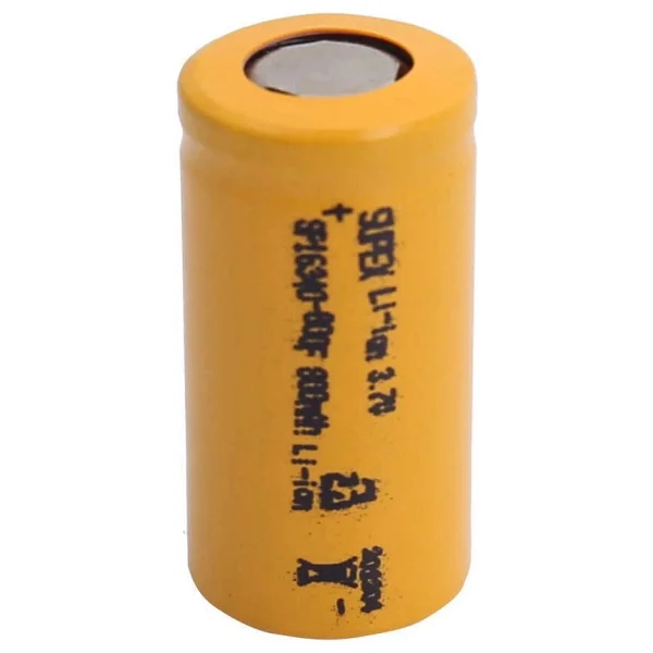 Supex 16340 3.7V 800MAH Li-Ion Şarjlı Pil (Başsız) - Görsel 2