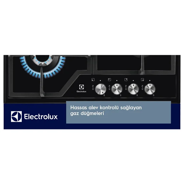 Electrolux EGS6436K Wok Gözlü Cam Ankastre Ocak - Görsel 2