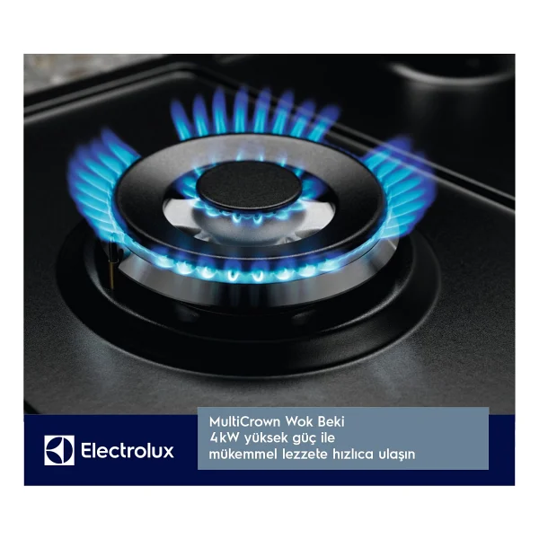 Electrolux EGS6436K Wok Gözlü Cam Ankastre Ocak - Görsel 4