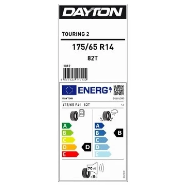Dayton Touring 2 175/65 R14 82t Yaz Lastiği - 2026 - Görsel 2