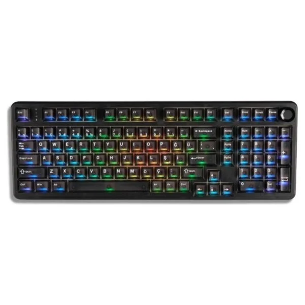 Gameraider Cherry Single Shot PC (Full Set) Şeffaf Türkçe Keycap Set - Görsel 4