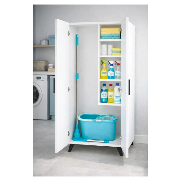 Alesta Life Temızlık Dolabı 160x60x37,7 Sonomo - Görsel 7