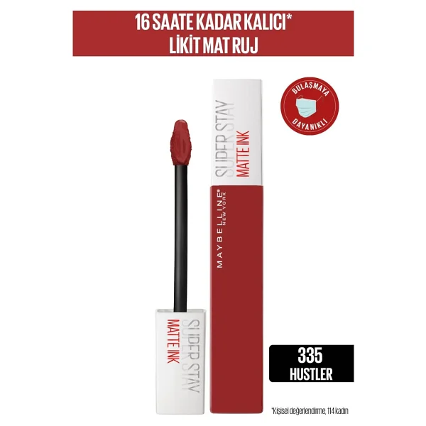 Maybelline New York Super Stay Matte Ink 335 Hustler Likit Ruj - Görsel 5