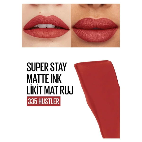 Maybelline New York Super Stay Matte Ink 335 Hustler Likit Ruj - Görsel 4