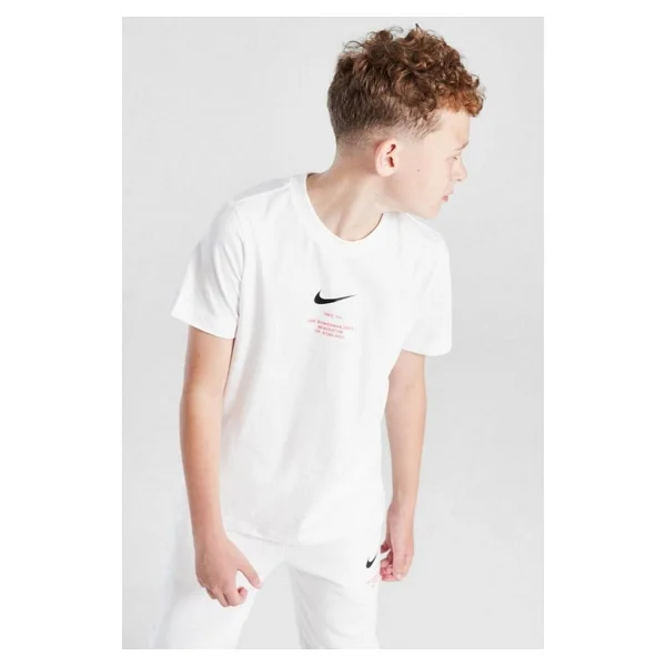Nike Sportswear Graphic Cotton Kids Tee White Baskılı Unisex Çocuk Tişört Beyaz - Görsel 2