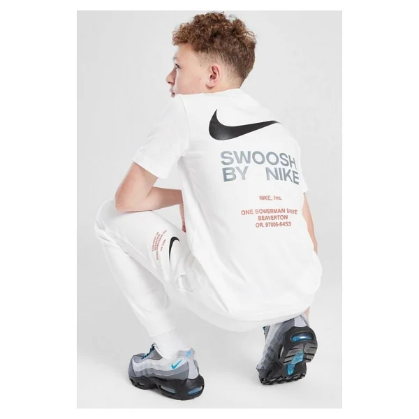 Nike Sportswear Graphic Cotton Kids Tee White Baskılı Unisex Çocuk Tişört Beyaz - Görsel 5