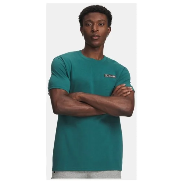 Under Armour Heavyweight Armour Label 1382831-011 Gri Kısa Kollu Bisiklet Yaka Erkek Tişört - Görsel 9
