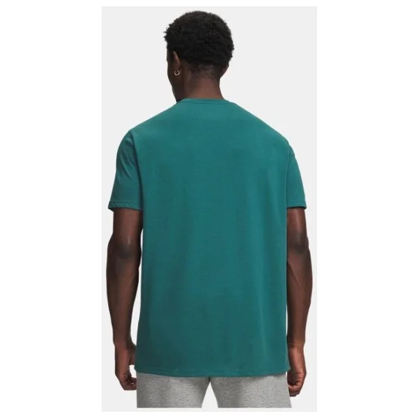 Under Armour Heavyweight Armour Label 1382831-338 Yeşil Kısa Kollu Bisiklet Yaka Erkek Tişört - Görsel 2