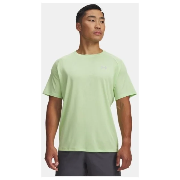 Under Armour Tech Textured 1382796-025 Gri Kısa Kollu Bisiklet Yaka Erkek Tişört - Görsel 4