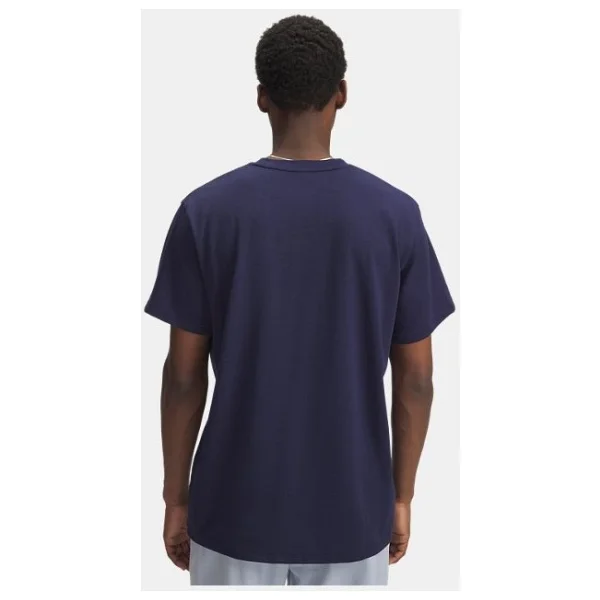 Under Armour Heavyweight 1373997-411 Lacivert Kısa Kollu Bisiklet Yaka Erkek Tişört - Görsel 2