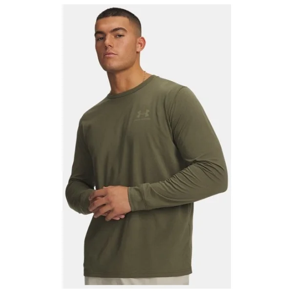 Under Armour Sportstyle Left Chest 1329585 Uzun Kollu Bisiklet Yaka Erkek Tişört - Görsel 8