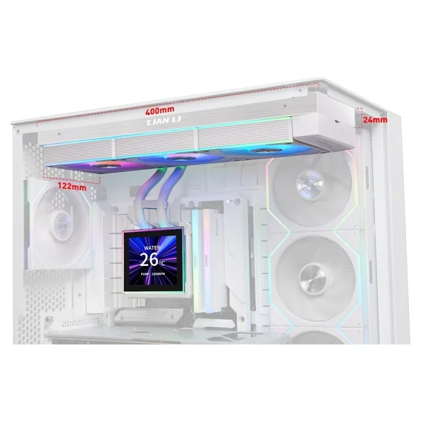 Lian Li Hydroshift Iı Lcd-S 360cl G89.Ghs2lcds36cw.00 Beyaz İşlemci Sıvı Soğutucu - Görsel 5