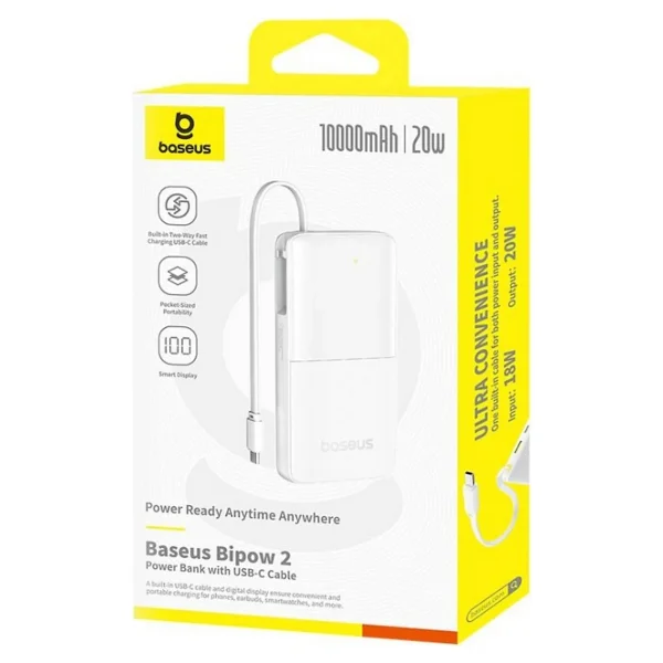 Baseus Bipow 2 10000 mAh Hızlı Şarj Powerbank - Görsel 5