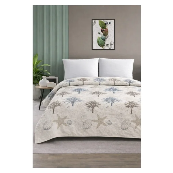 Mulberry Çift Kişilik Pike Yatak Örtüsü %100 Pamuk 220x230 - Görsel 4