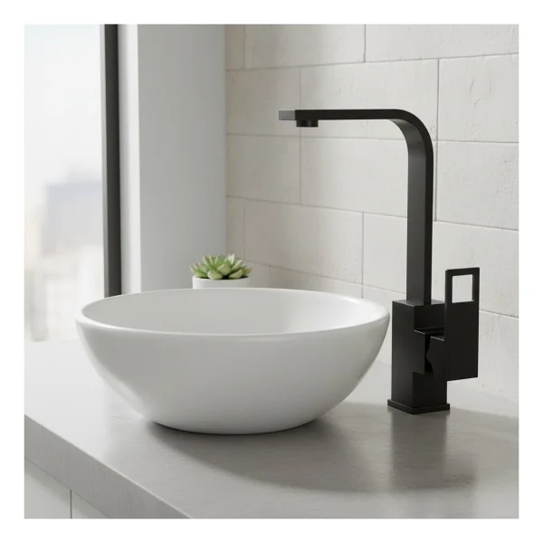Penta Loya Yuksek Lavabo Bataryası Black 4473 Siyah - Görsel 7