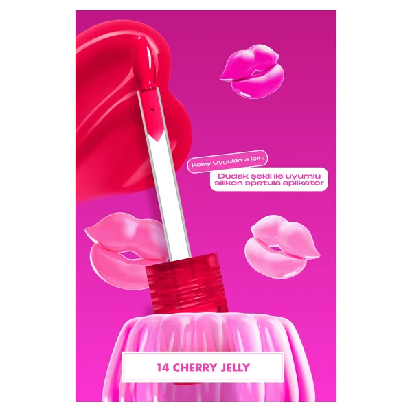 Nyx Professional Makeup Jelly Job 14 Cherry Jelly Dudak Parlatıcısı - Görsel 2