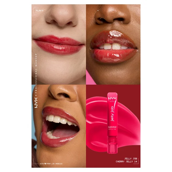 Nyx Professional Makeup Jelly Job 14 Cherry Jelly Dudak Parlatıcısı - Görsel 3