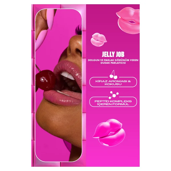 Nyx Professional Makeup Jelly Job 14 Cherry Jelly Dudak Parlatıcısı - Görsel 5