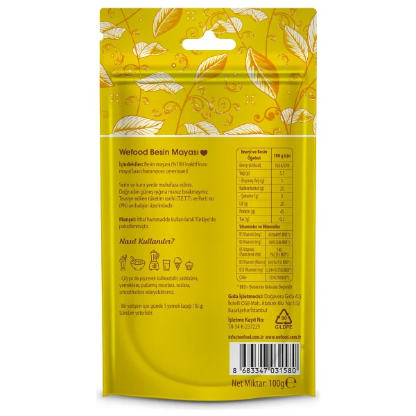 Wefood Besin Mayası 100 Gr - Görsel 5