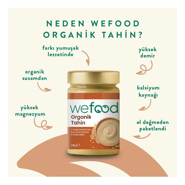 Wefood Organik Yerli Susam Tahin 300 Gr - Görsel 2