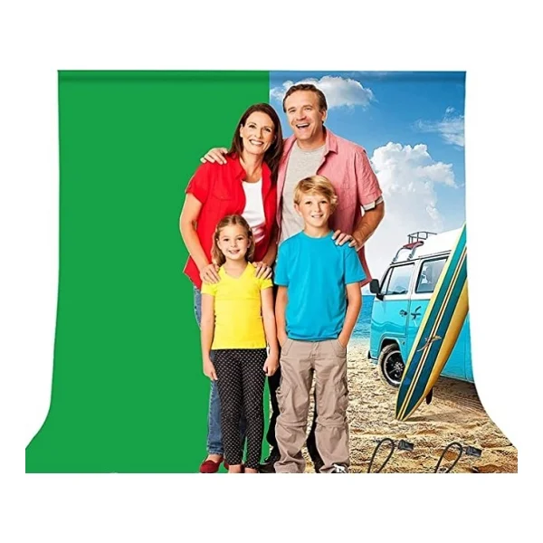 Ada Greenbox 2x3 M Chromakey, Green Screen ,Greenbox Yeşil Fon Kiti T Braket Standı + 5 Adet Mandal - Görsel 7
