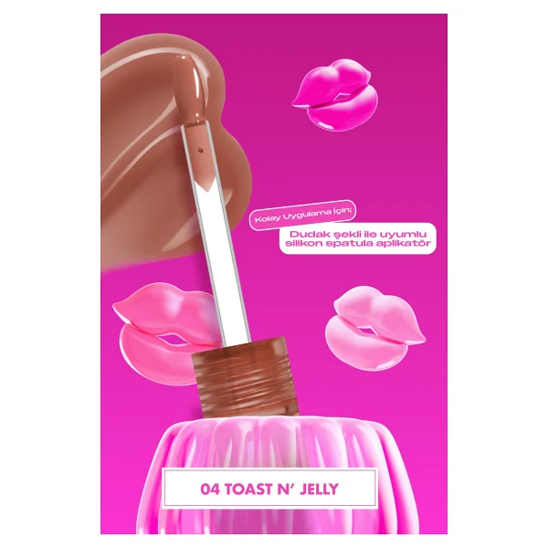 Nyx Professional Makeup Jelly Job 04 Toast N Jelly Dudak Parlatıcısı - Görsel 2