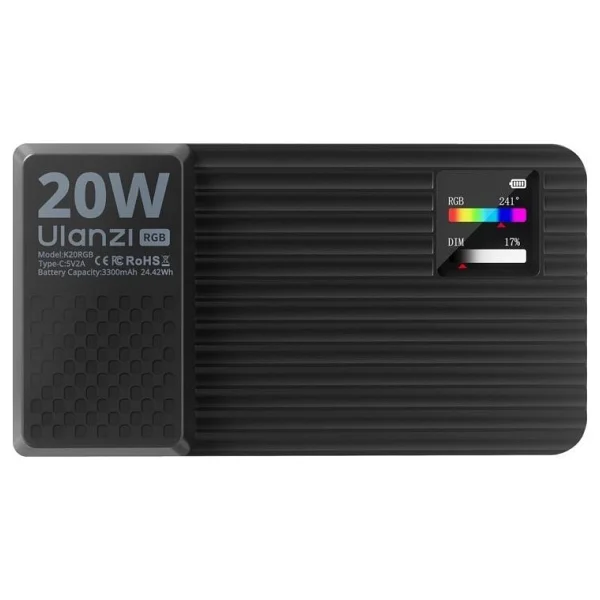 Ulanzi K20 RGB Video Panel LED Işık - Görsel 3