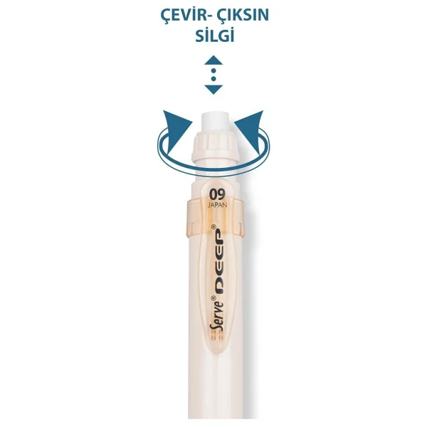 Serve Deep Toprak Serisi Fildişi 0.9 Mm Uçlu Kalem - Görsel 2