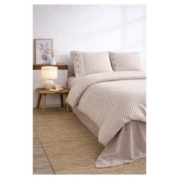 Özdilek Natural Line Nevresim Takımı Çift Kişilik - Mavi - 200 x 220 cm - Görsel 7
