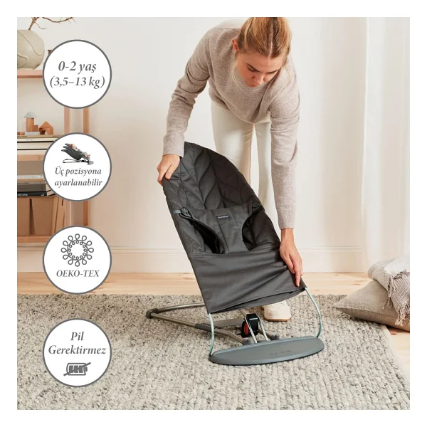 Babybjörn Bliss Petal Cotton Oyuncaklı Ana Kucağı - Görsel 3