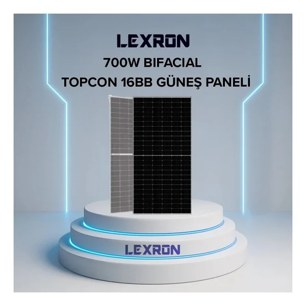 Lexron Lxr-Hc-700t 700 W Topcon Half-Cut Güneş Paneli - Görsel 3